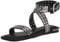 DKNY Damen Arina Studded Flat Sandale mit Absatz, Schwarz, 37 EU