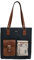 DOGO Vegane Damen Schultertaschen Umhängetaschen Multi Pocket Bag - Paperflower (Mehrfarbig)