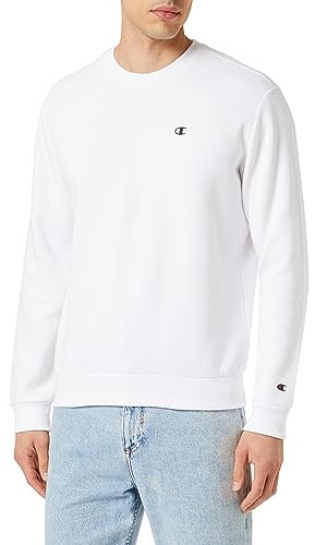 Champion Legacy Basics-Powerblend Fleece Crewneck Sweat, Blanc, XXL Homme