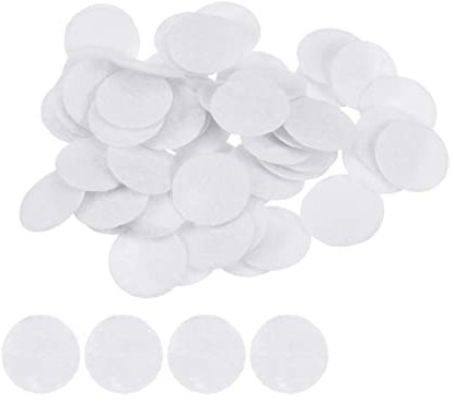 sourcing map 100 Stück Runde Bastelfilz 15mm, Filzkreise Handwerk Filz Pads Vliesstoff Filzkissen für Nähen, DIY Projekt, Bastelarbeiten, Handwerk, Decoration (Weiß)