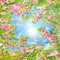 Benutzerdefinierte großformatige Tapete 3D-Taube große Blumendecke High-Definition Wohnzimmer dekorative Malerei 3d Tapete Wanddekoration fototapete wandbild Schlafzimmer Wohnzimmer-430cm×300cm