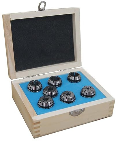 KATSU ER25 Set di pinze a molla 7 pezzi 4-16 mm Gamma di presa di precisione Router Collet Mandrino per CNC Workholding Incisione Macchina e fresatura Tornio Strumento 11028280