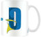 Disney Alphabet Personalisierte Tasse (D für Dorie) 325 ml Keramik-Kaffeetasse in Präsentations-Disney-Geschenkbox – Offizielles Merchandise-Produkt