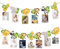 Banner für 1.Geburtstag Fotogirlande Baby-Meilenstein-Girlande Geburtstagsdeko, 12 Kraftpapier für Monatsbilder, Inklusive Tier Schnur & Nadel Party-Dekoration & Zubehör DIY