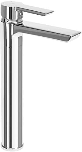 Rea Waschtischarmatur ARGUS CHROME HIGH Wasserhahn Bad Badarmatur aus Messing Armatur für Waschbecken Badezimmer Mischbatterie Waschbecken Einhebel (Chrom)