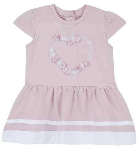 Chicco, Vestito Neonata a Maniche Corte, con Comoda Apertura con Bottoncini, in Morbido Cotone, Lavabile in Lavatrice, Abbigliamento Neonata 0-24 Mesi, Designed in Italy