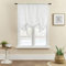 SIMPVALE 1 tenda a pacchetto in tulle, con tasca per bastone, in voile traslucido, tenda per soggiorno, camera da letto, balcone, cucina, bagno, colore bianco, 80 x 120 cm