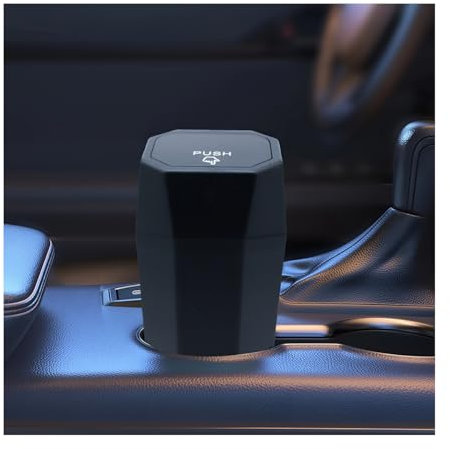 JNNJ Mini Auto Mülleimer, Auto Mini-Mülleimer Mit Deckel, Plastik Auto Getränkehalter Mini Mülleimer, Tragbare Autoabfalleimer Becherhalter, Für Autos, Schlafzimmer