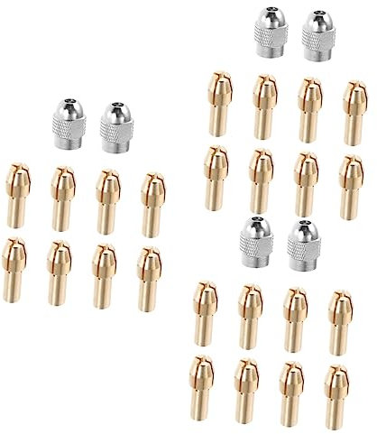 Housoutil 3 Sets Messing Collet Set Elektrische Schleifen Bohrfutter Chuck Dreh Werkzeug Zubehör Kit