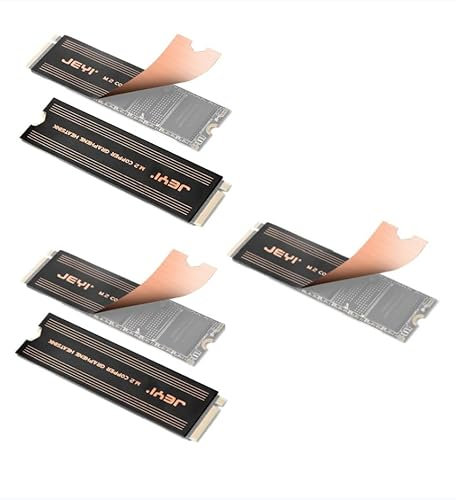 M.2 2280 SSD Heat Sink Dual-Layer Graphene and Copper Design Cooler Radiator for Laptop PC NVMe NGFF 2280 Solid State Drives (5Pair)