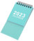 DIYEAH Mini Tischkalender Kleiner Schreibtisch Mini-tisch Tischdekorationen Dekorativer Tischkalender Feng-shui-kalender 2023 Kleiner Kalender Mini-dekor Klappkalender 2023 Green Papier