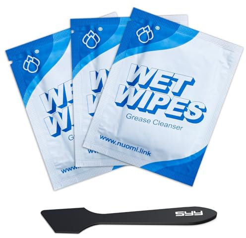 SYY Kit de retrait de pâte thermique pour processeur, GPU, dissipateur thermique, etc. Décapant de pâte thermique pour ordinateur avec 20 lingettes de nettoyage