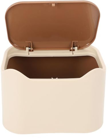 Luocute Poubelle de Litière pour Chats, Poubelle à Compost fermé Polyvalent avec Couvercle de Presse, Boîte à Déchets Compacts pour Les Déchets de Chat pour la Maison