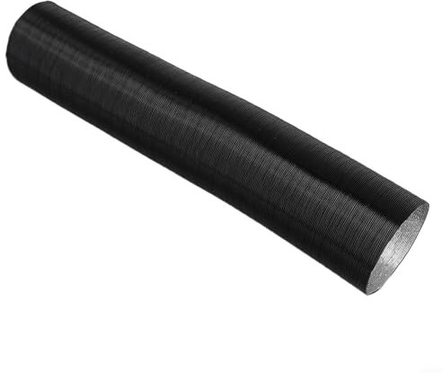 Tuyau de sortie d'air télescopique flexible en aluminium de 75 mm pour chauffage de stationnement diesel, système de chauffage ignifuge, noir (80 cm)