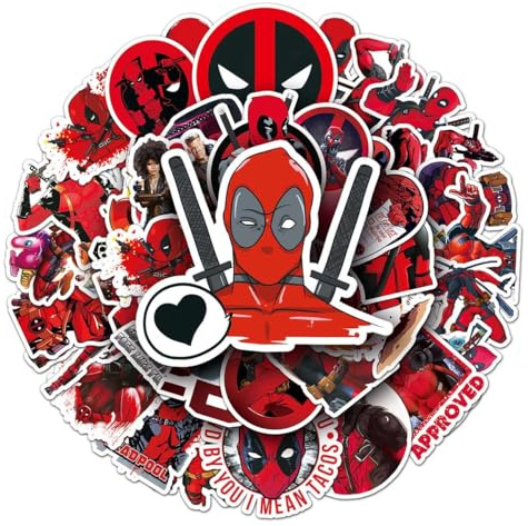 50pcs Aufkleber, Wasserfester PVC-Stickers | Individuelle Graffiti-Cartoon-Motive, Deko-Sticker für Skateboards, Koffer & glatte Oberflächen