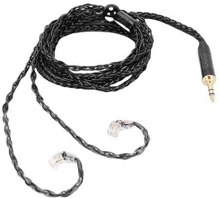 Plyisty 16 Kerne Versilberte OFC -Kopfhörerkabel mit Starker Anti -Interferenz für QDC 2 Pin -Kopfhörer für, CCA, TRN, Tangzu