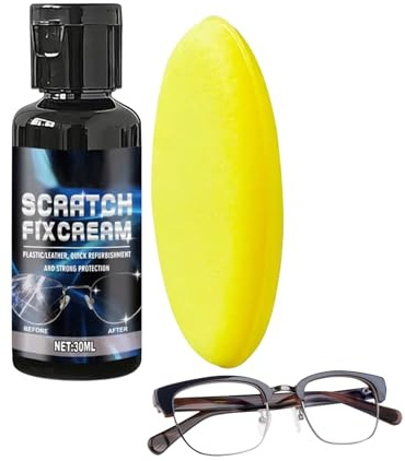 Brillenkratzer-Entferner, Polierpaste | Reparatur von verkratzten Brillengläsern mit, für Bildschirm, Handy, Uhr, Sonnenbrille, Kamera, Spiegel, Innenraum