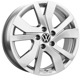 Volkswagen Cerchio in Lega Rockingham, Compatibile con Tiguan/Tayron, Alluminio/Magnesio/Silicio, Brillantsilber, 6,5J x 17, PCD 5x112mm, ET 38mm
