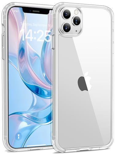 USLAI Case for iPhone 11 Pro, Clear | Anti-Yellowing, Scratch Resistant Hard Back, Shockproof & Military‑Grade Drop Protection