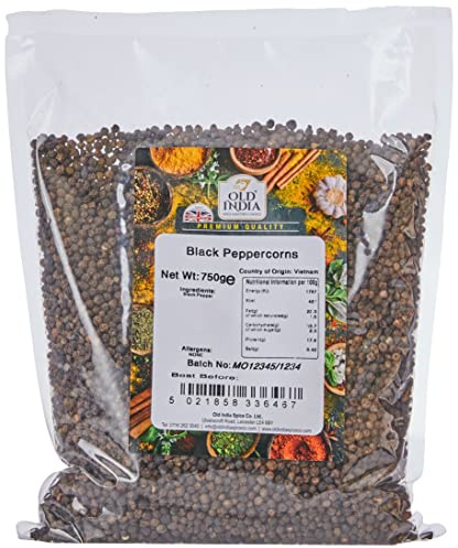 Old India Black Peppercorns 750 g