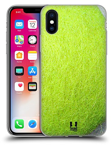 Head Case Designs Tennis Ball Kollektion Gelhülle [Militärischer Schutzgrad] Kompatibel Mit Apple iPhone X/iPhone XS Und Kompatibel Mit MagSafe