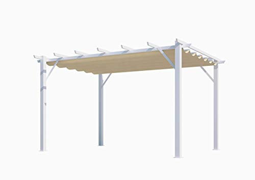 Habrita Pergola aluminium 12 m2 blanc per 4030 we