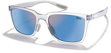 Zeal Optics Campo | Plant-Based Polarized Sunglasses for Men & Women- Glacier/Polarized Horizon Blue Lens