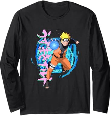 Naruto Shippuden Blaue Spiralen Langarmshirt