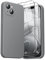 GOODVISH 3 in 1 Designed for iPhone 14 Plus (6.7) Liquid Silicone Case 2022, with 2 Pack Screen Protector, Shookproof, Anti-Scratch Gel Rubber Slim Phone Cover [360° Full Protection], Grey