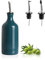 SWEEJAR Bouteille distributrice d'huile d'olive en porcelaine, opaque protège l'huile pour réduire l'oxydation, 467 ml (vert sarcelle)