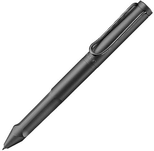 LAMY Safari Twin Pen EMR All Black (POM Spitze) – 2-in-1 Stylus Pen für viele Android-Geräte & Kugelschreiber in Einem – mit ergonomischem Griff – Schreiben & Zeichnen auf digitalen Medien & Papier