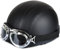 Moto Casque Jet Bol Vintage ECE Homologué Cuir Casque Moto Jet avec Lunettes pour Scooter Chopper Casque De Moto Homme Et Femme Helmets Pilot Retro, Demi-Casque D'Été (Color : 6, Size : 54-60CM)
