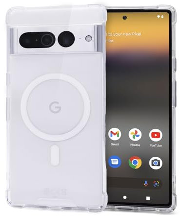 JProtect für Google Pixel 7 Pro Hülle MagSafe (TOP Schutz & Magnetkraft) Magnetische Handyhülle Transparent für Google Pixel 7 Pro – Hülle Magnet für MagSafe Zubehör Durchsichtiges Case Stoßfest