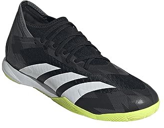 adidas Predator Accuracy.3 Indoor-/Futsal-Schuhe, Core Black/Team Solar Yellow/Grey, 9.5 US Women/8.5 US Men