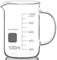 FunChem Bécher avec poignée, verre borosilicate transparent, gradué, forme basse, avec bec verseur, 1000 ml
