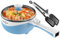 Audecook Hot Pot Electric - Mini padella elettrica con rivestimento antiaderente per ramen veloce, 1,7 l, pentola elettrica portatile per bistecca, uova, riso fritto, ramen, farina d'avena, zuppa