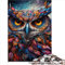 Erwachsene und Kinder Puzzle Fantasy Art Eule Erwachsenenpuzzle 1000 Holzpuzzle 1000 Teile (75x50cm)