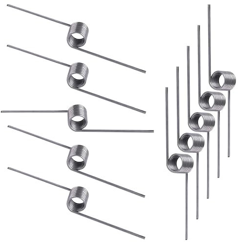 Qrity 10 Pièces Ressort de Torsion, Ressort de Rappel, Diamètre du Fil 0,5mm, Diamètre Extérieur 5mm, Angle 180°, pour réparations à Domicile