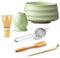 XPJBKC Matcha Set, 6 PCS Matcha Kit with Matcha Whisk and Bowl, Matcha Starter Kit Set with Matcha Spoon, Sifter and Whisk Holder, Matcha Whisk Set Accessories