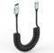 JSADZKJ USB zu USB C 3.0 Kabel Spirale USB A zu Typ C Ladekabel 5Gbps Datenübertragung und 3A Schnellladekabel USB C 3.1 Kabel für Laptop,PC,Handy,Auto USB,U Disk 3.28Ft/1M