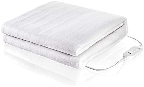 Tristar Wärmedecke für 2 Personen – elektrische Polyester Unterdecke, 2 Heizstufen, waschmaschinengeeignet, 160 x 140 cm, BW-4752