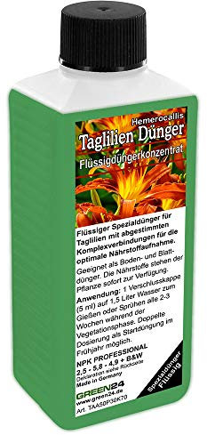 Taglilien Dünger Hemerocallis düngen, Premium Flüssigdünger aus der Profi Linie