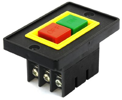 Sourcingmap AC 380V 2KW Red Green ON/Off Start Stop Electric Push Button Switch