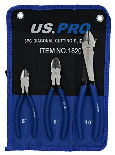 Cutting Plier Side Diagonal Cutters Wire Cable Snips 6 / 8 / 10 AT148