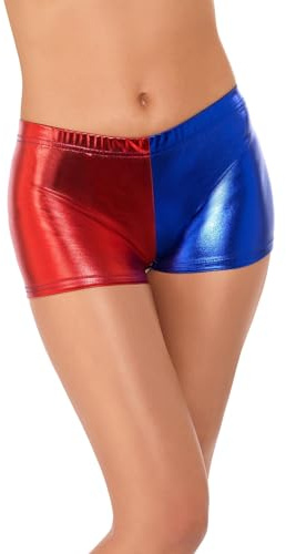 Smiffys Fever Miss Harlequin Whiplash Shorts Fancy Dress Accessory