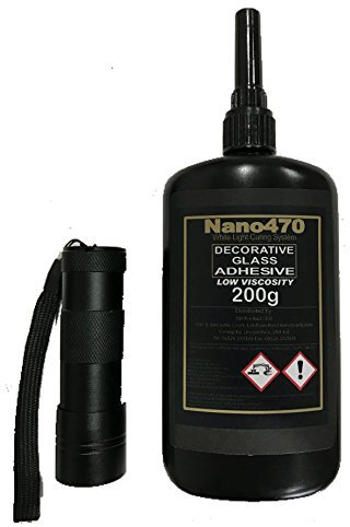 Nano470 Low Viscosity Decorative Adhesive 200g with UV Torch