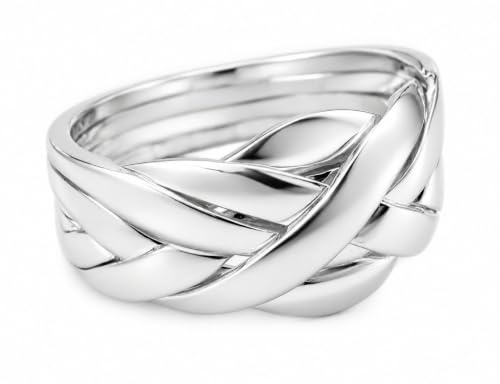 Windalf Puzzle-Ring ZANO 9 mm 6 Teilig Schmuck Bohemia Verlobungsring 925 Sterlingsilber