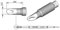 JBC Lötspitze Serie C210, Sonderform, C210030/Ø 2,0 mm, Hohlkehle C210030 (2210 AD2210 C210 Loetkartusche Loetpatrone Loetspitze Lötkartusche Lötpatrone T210-A)