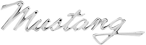 United Pacific F6802 Triple-Chromiertes Die-Cast „Mustang“-Schriftzug-Emblem, Ersatz-Badge, mit doppelseitigem Klebeband, einfache Installation, eine Einheit