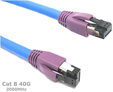 Cat 8 - Ethernet Kabel 2000 MHz 40G | Kompatibel mit CAT 5 / CAT 5e / CAT 6 / CAT6 / CAT 7 / CAT 7A / CAT 7A + | High Speed Netzwerke (7.5M Cat 8 Netzwerkkabel)